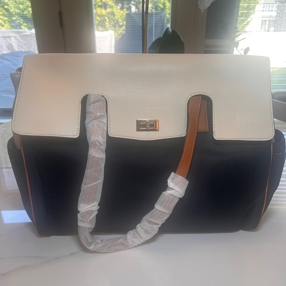 Stylish Laptop Tote Bag with Insulated Lunch Compartment for Women, NEW - Picture 9 of 12